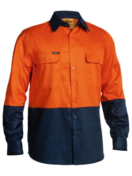 Bisley Hi Vis Drill Shirt - Long Sleeve (BS6267)