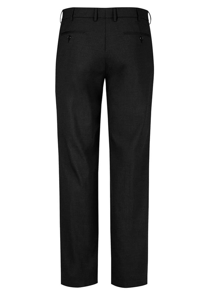 Biz Corporates Mens Comfort Wool Stretch Flat Front Pant (74012)