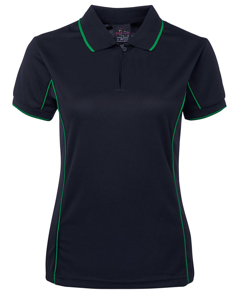 JB's Podium Ladies Piping Polo  (3rd  4 colour)-(7LPI)