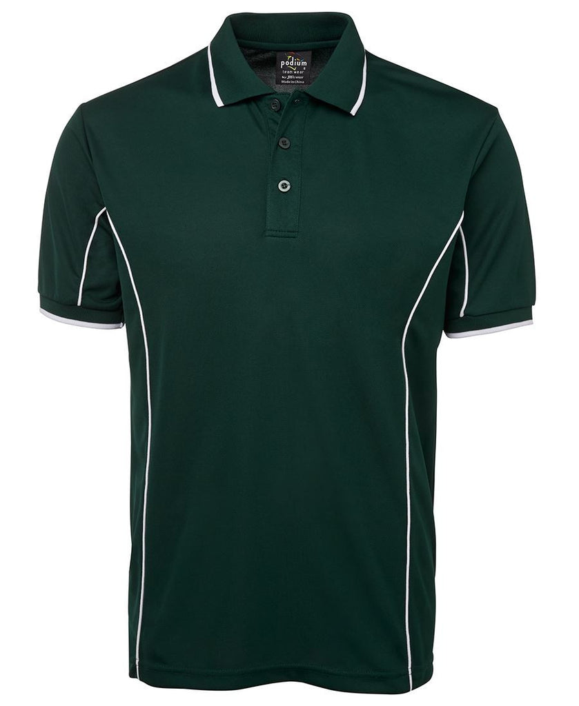 JB's Adults Podium Short Sleeve Piping Polo 3rd (5 Colour) (7PIP)