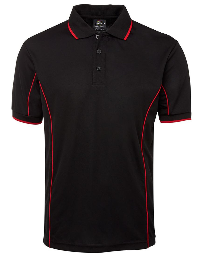 JB's Adults Podium Short Sleeve Piping Polo 3rd (5 Colour) (7PIP)