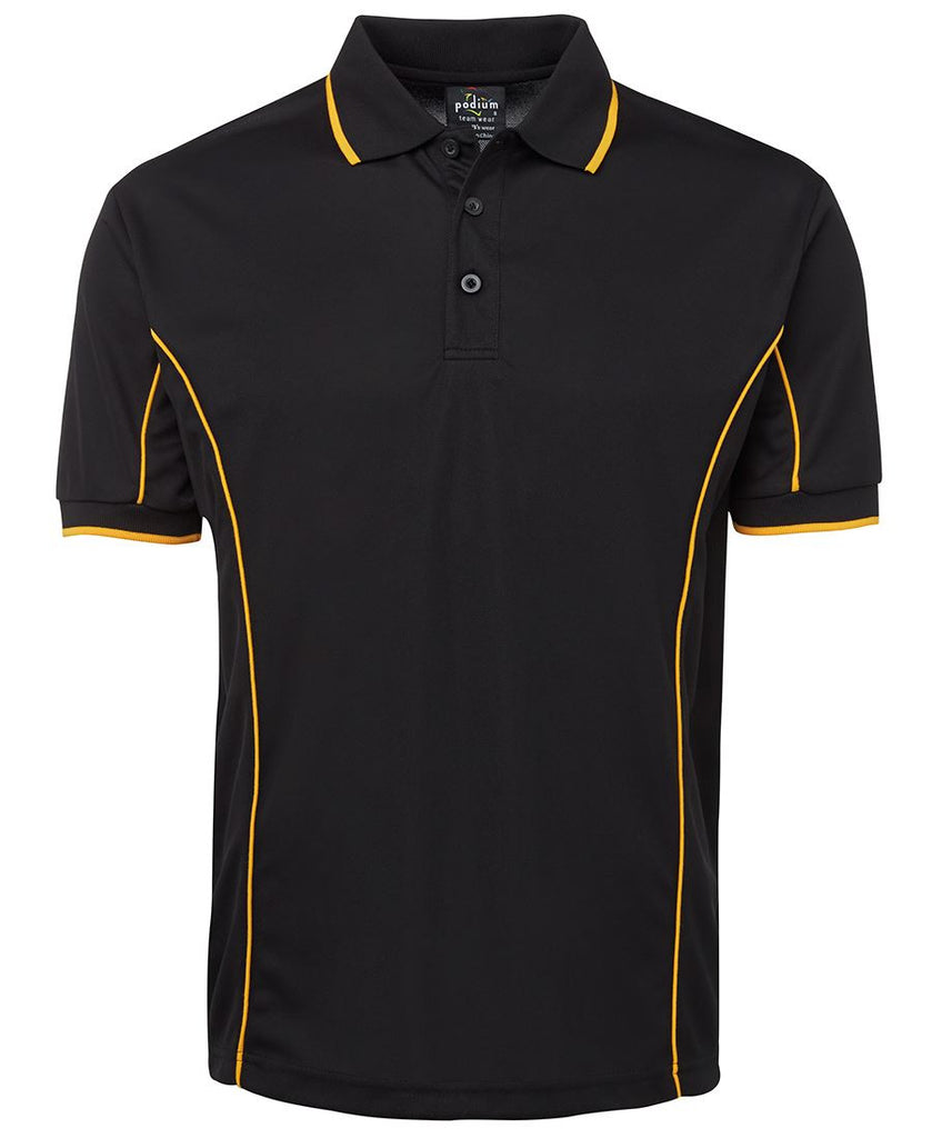 JB's Adults Podium Short Sleeve Piping Polo 3rd (5 Colour) (7PIP)