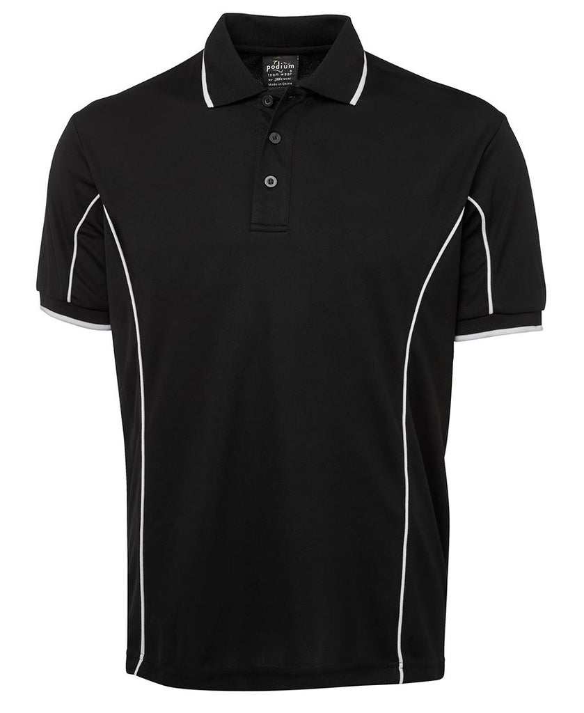 JB's Adults Podium Short Sleeve Piping Polo 3rd (5 Colour) (7PIP)