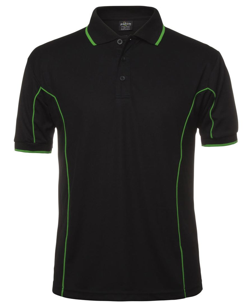 JB's Adults Podium Short Sleeve Piping Polo 3rd (5 Colour) (7PIP)