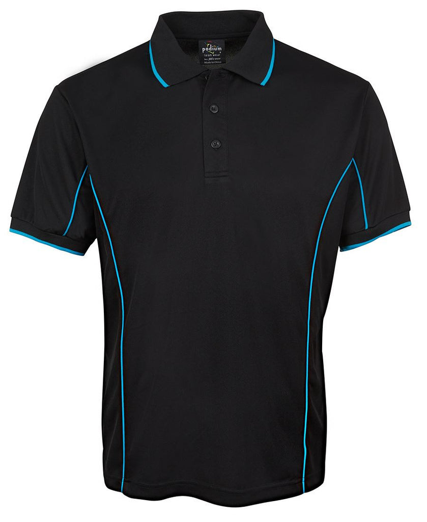 JB's Adults Podium Short Sleeve Piping Polo 3rd (5 Colour) (7PIP)