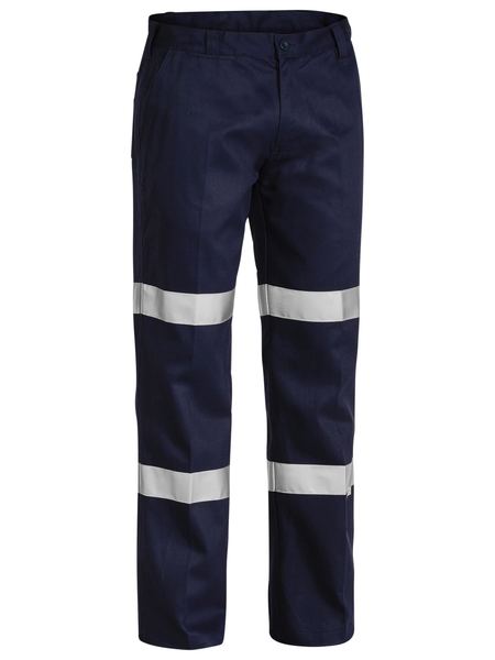 Bisley Taped Biomotion Cotton Drill Work Pants (BP6003T)