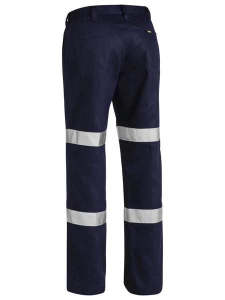 Bisley Taped Biomotion Cotton Drill Work Pants (BP6003T)