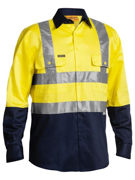 Bisley Taped Hi Vis Drill Shirt - Long Sleeve (BS6267T)