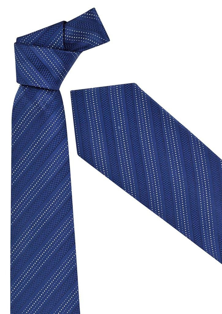 Biz Corporates-Biz Corporates Mens Self Stripe Tie-Patriot Blue-Corporate Apparel Online - 7