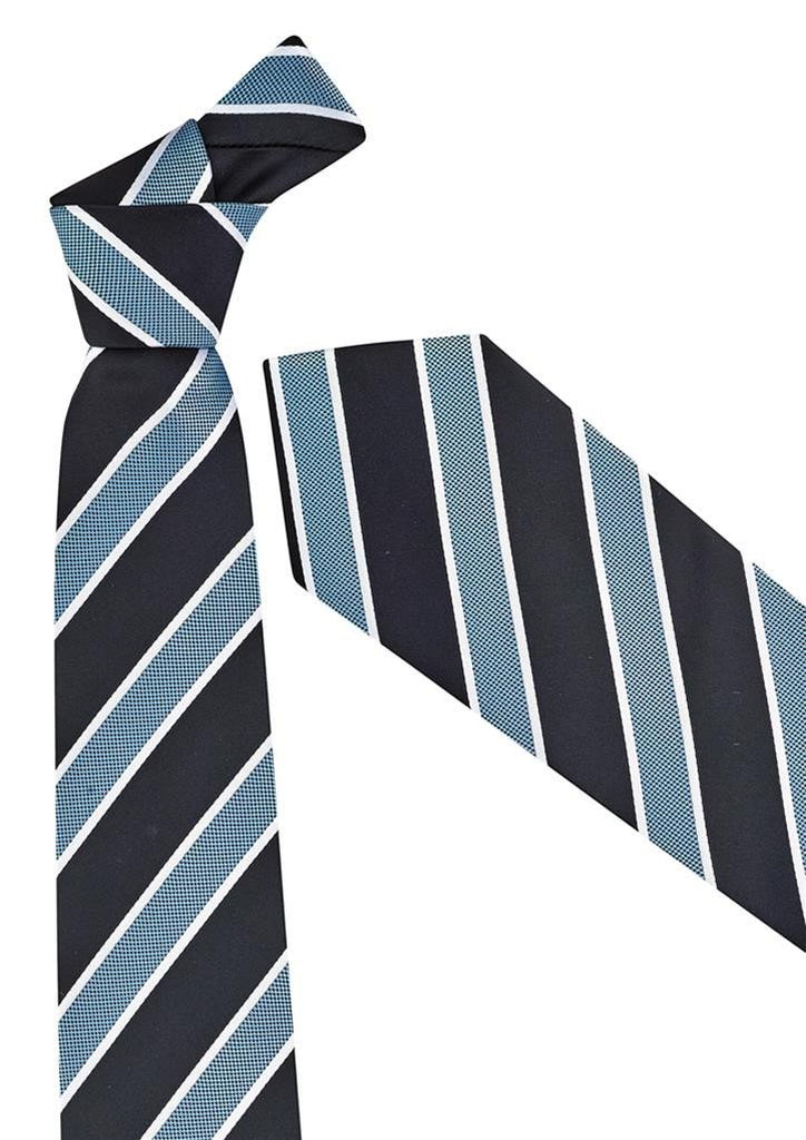 Biz Corporates-Biz Corporates Mens Wide Contrast Stripe Tie-Alaskan Blue-Corporate Apparel Online - 2