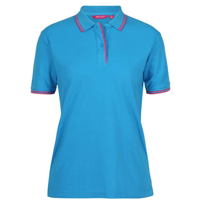 Jb's Ladies Contrast Polo 1st ( 11 Color ) (2LCP)