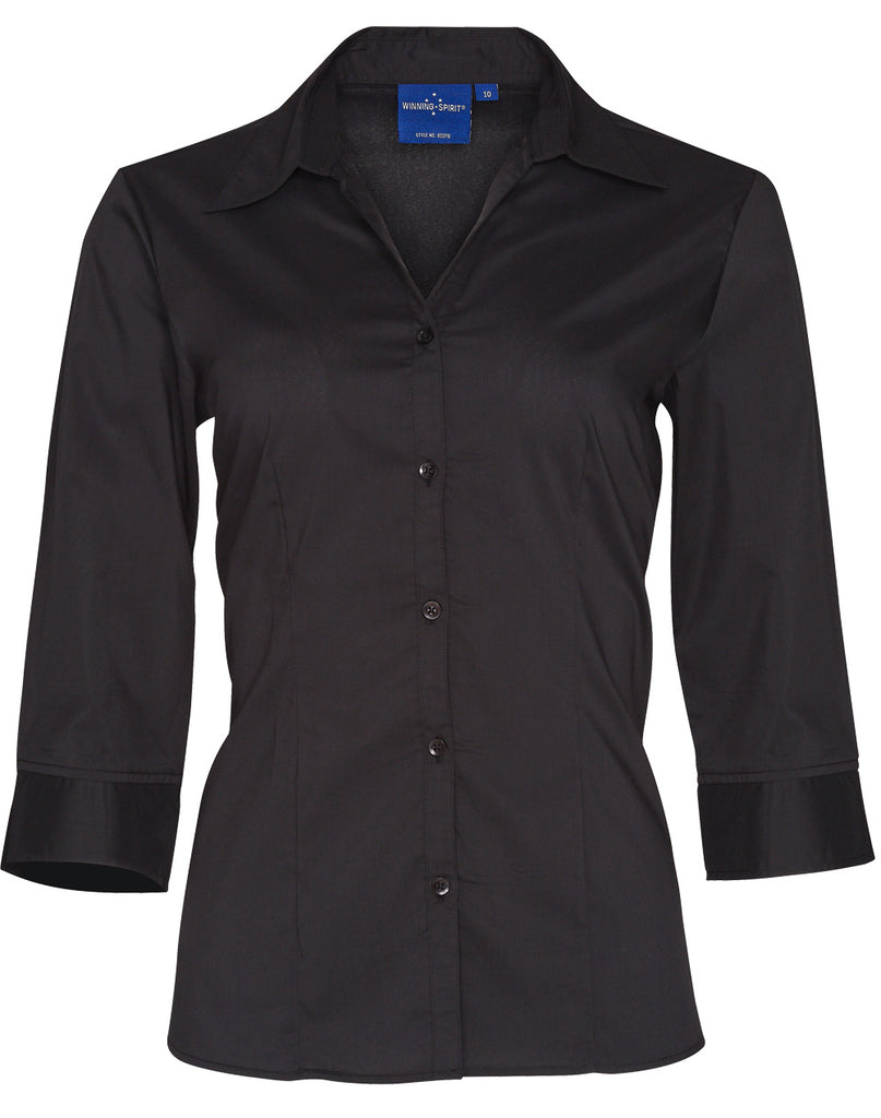 Winning Spirit Women's Teflon Executive 3/4 Sleeve Shirt (BS07Q)