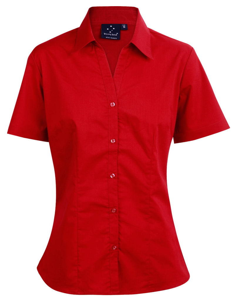 Winning Spirit Women's Teflon Executive Short Sleeve Shirt (BS07S)