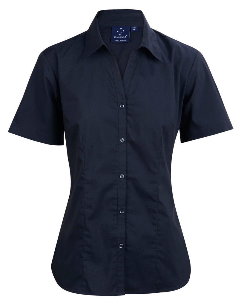 Winning Spirit Women's Teflon Executive Short Sleeve Shirt (BS07S)