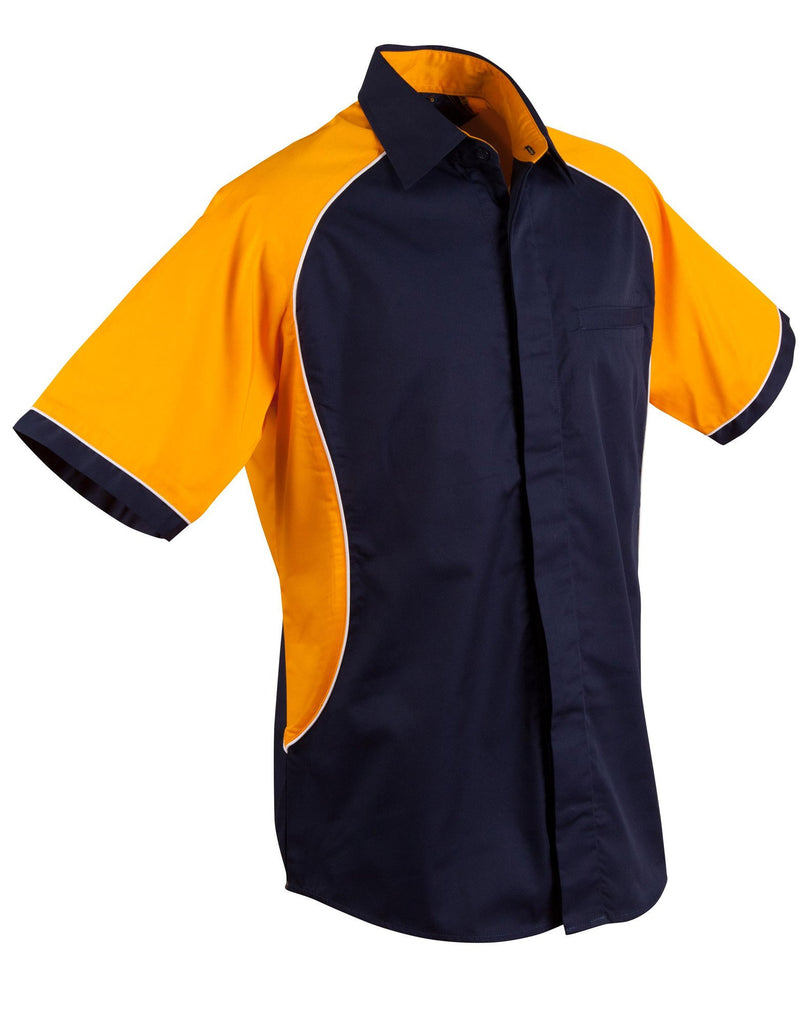 Winning Spirit Men's Arena Tri-colour Contrast Shirt (BS15)