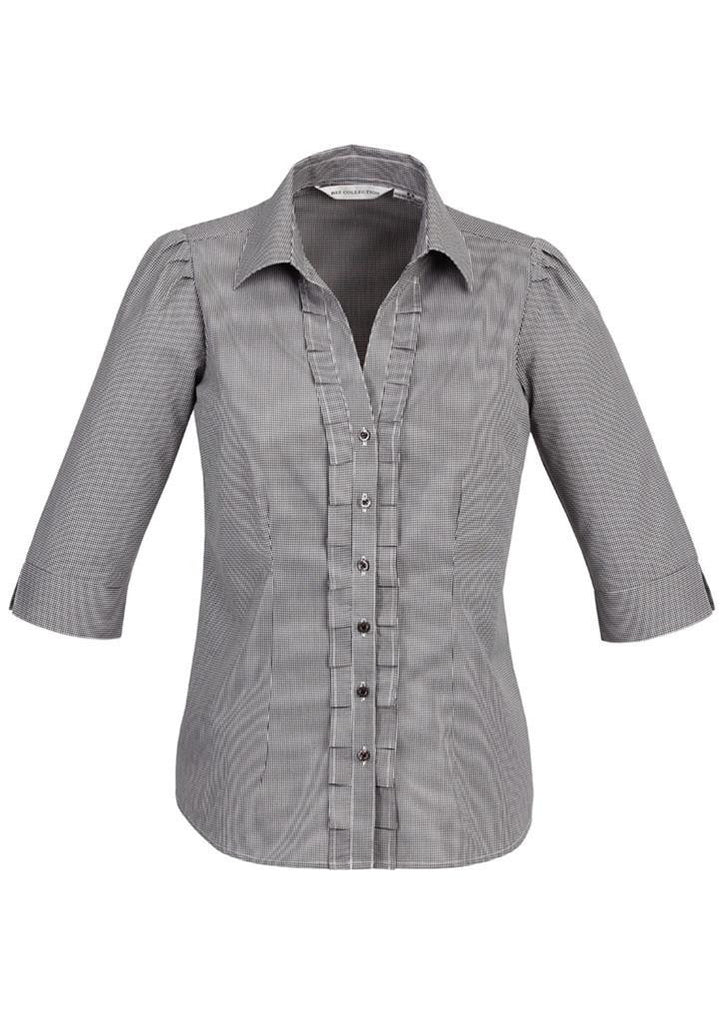 Biz Collection Edge Ladies 3/4 sleeve shirt (S267LT)