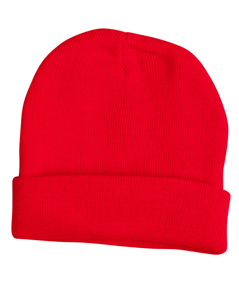 Winning Spirit Roll Up Acrylic Beanie  (CH28)