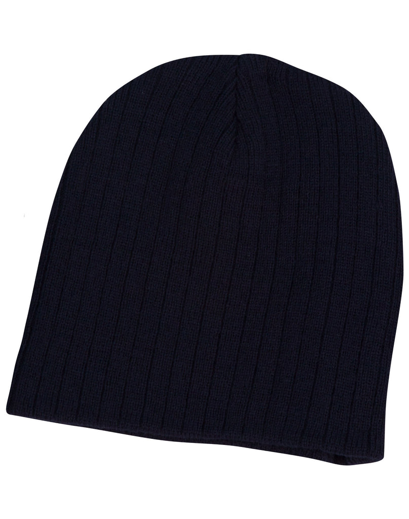 Winning Spirit Cable Knit Beanie Caps (CH62)