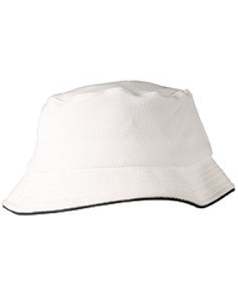 Winning Spirit Pique Mesh With Sandwich Bucket Hat (CH71)