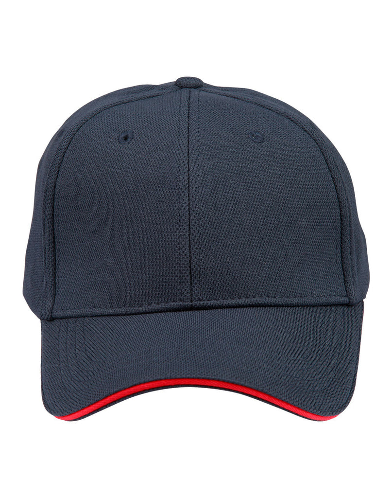 Winning Spirit Pique Mesh With Contrast Sandwich (CH72)