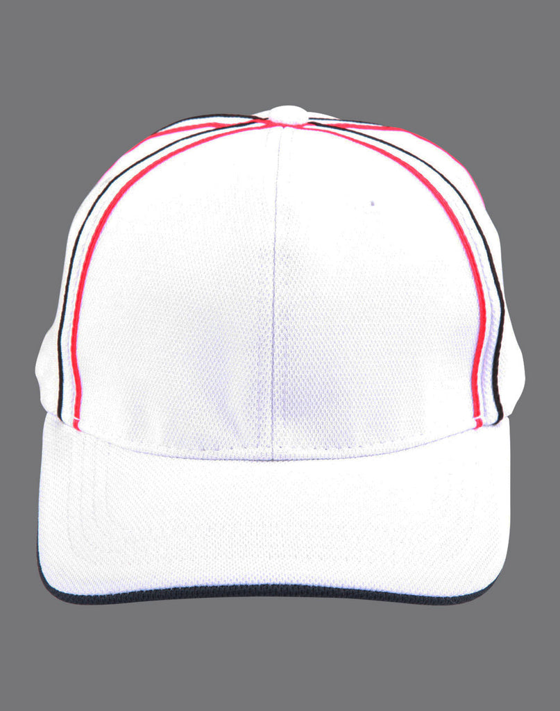 Winning Spirit Tri-Colour Pique Mesh Cap (CH76)