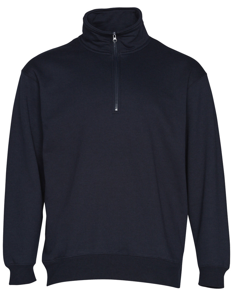 Winning Spirit 1/2 Zip Fleecy Sweat Top (FL02)