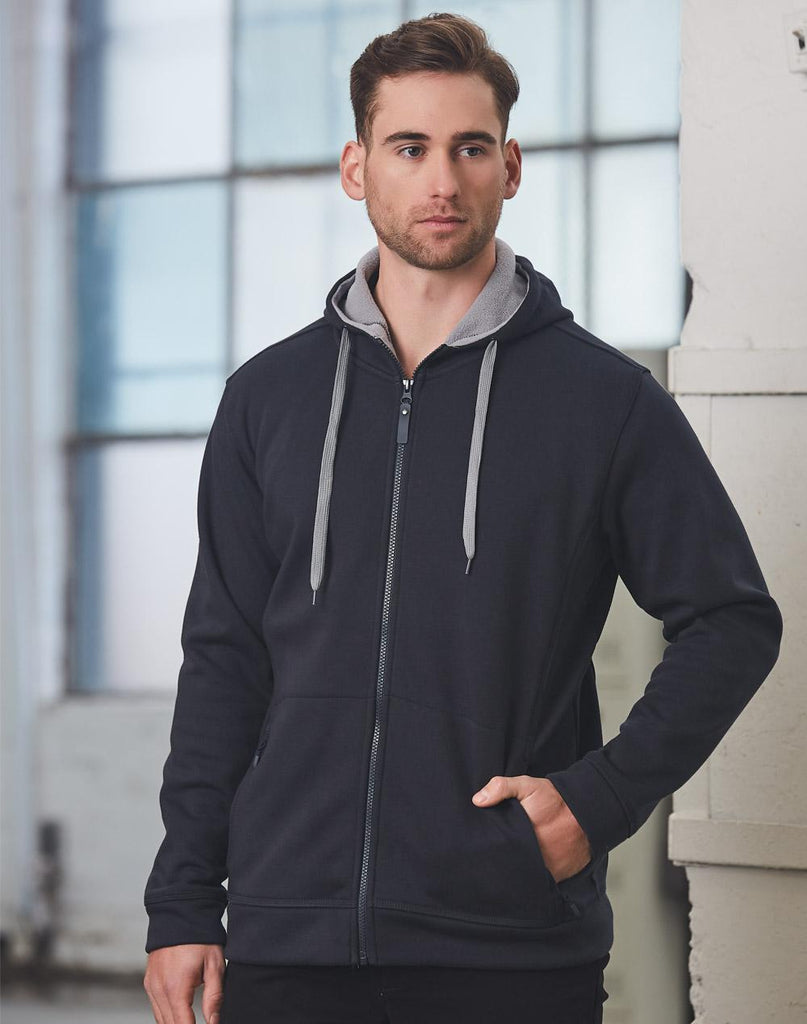 Winning Spirit Men's Passion Pursuit Full Zip Contrast Fleece Hoodie (FL17)