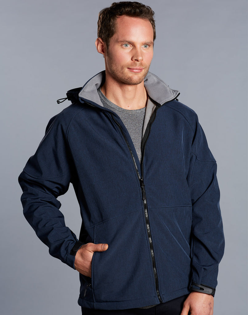 Winning Spirit Men's Aspen Softshell Hooded Jacket (JK33)