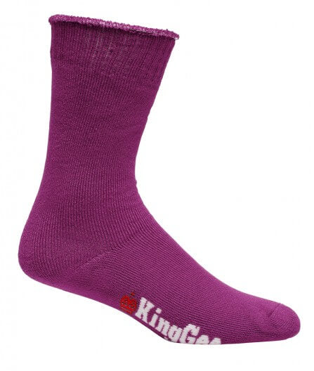 King Gee Women's Bamboo Coloured Crew Socks - 3 Pack (K49271)