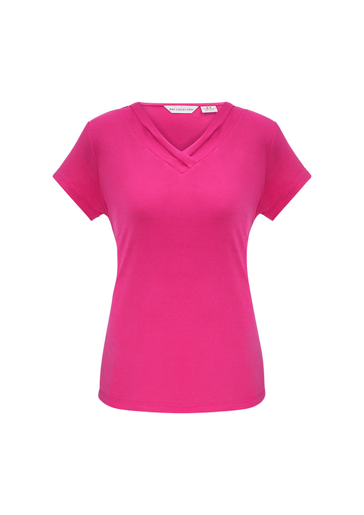 Biz Collection Womens Lana S/S Top-(K819LS)