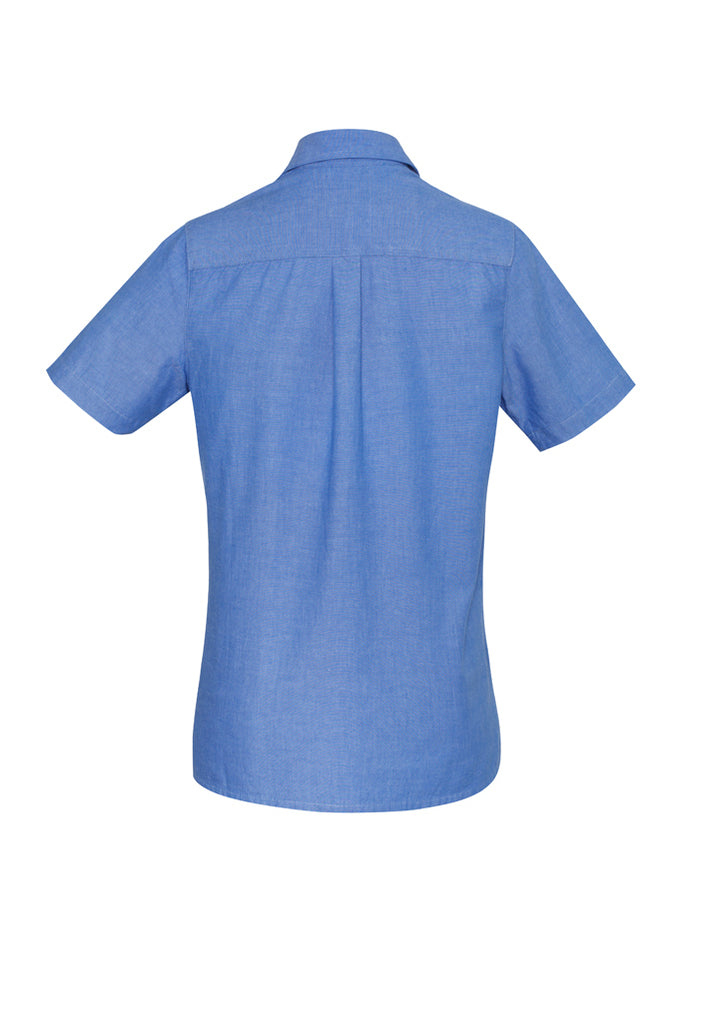 Biz Collection Ladies Wrinkle Free Chambray Short Sleeve Shirt (LB6200)