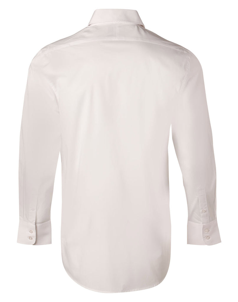 Winning Spirit Men's Cotton/Poly Stretch Long Sleeve Shirt (M7020L)