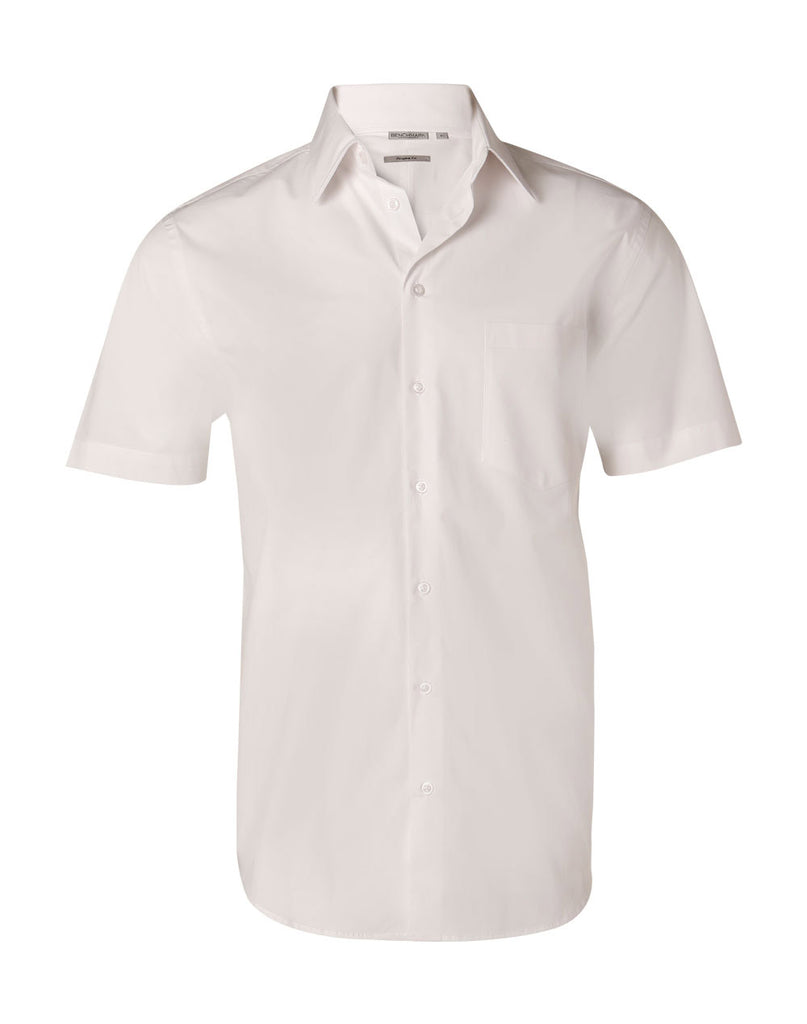 Winning Spirit Men's Cotton/Poly Stretch Short Sleeve Shirt (M7020S)