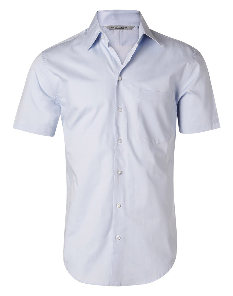 Winning Spirit Men's Fine Twill Short Sleeve Shirt (M7030S)