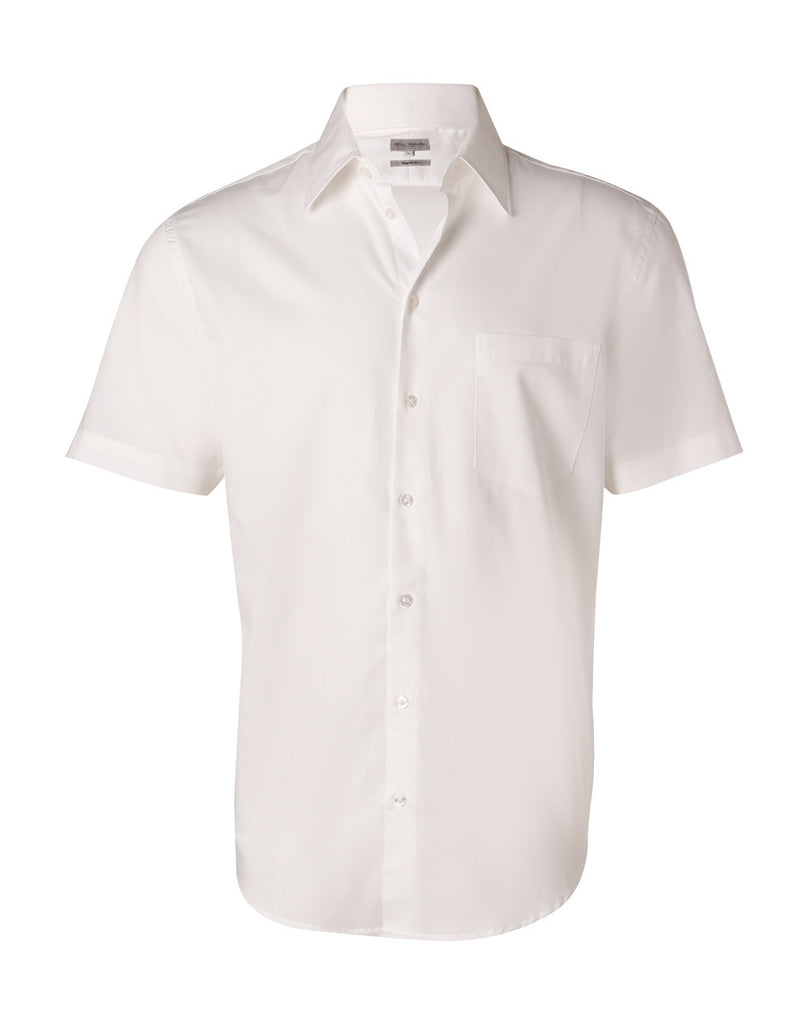 Winning Spirit Men's Fine Twill Short Sleeve Shirt (M7030S)