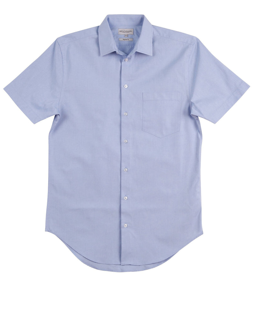 Winning Spirit Men's CVC Oxford Short Sleeve Shirt (M7040S)