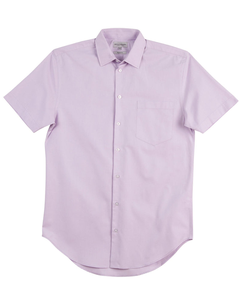 Winning Spirit Men's CVC Oxford Short Sleeve Shirt (M7040S)