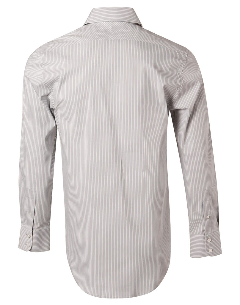 Winning Spirit Men's Ticking Stripe Long Sleeve Shirt (M7200L)