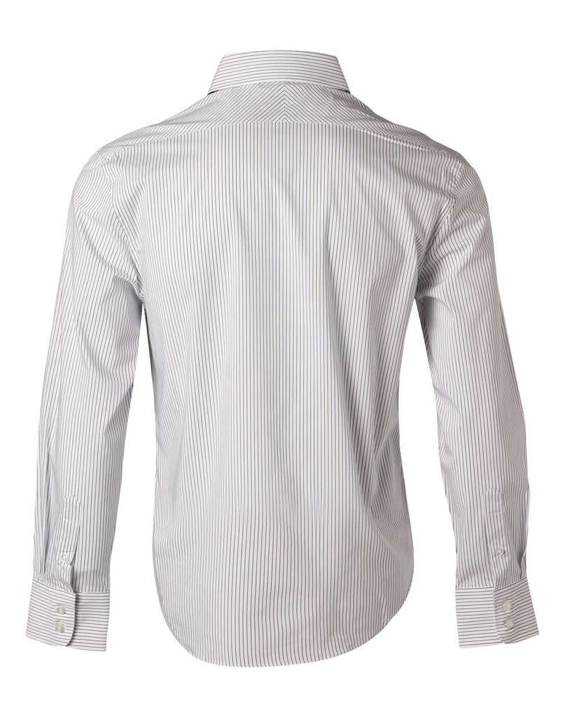 Winning Spirit Men's Ticking Stripe Long Sleeve Shirt (M7200L)