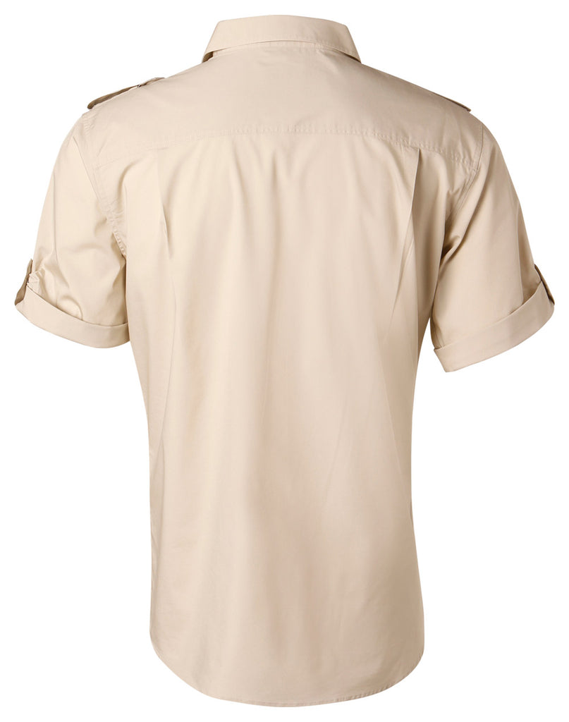 Winning Spirit Men's Short Sleeve Military Shirt (M7911)