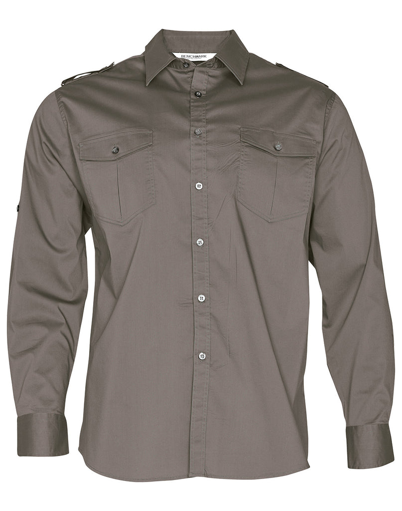 Winning Spirit Men's Long Sleeve Military Shirt (M7912)