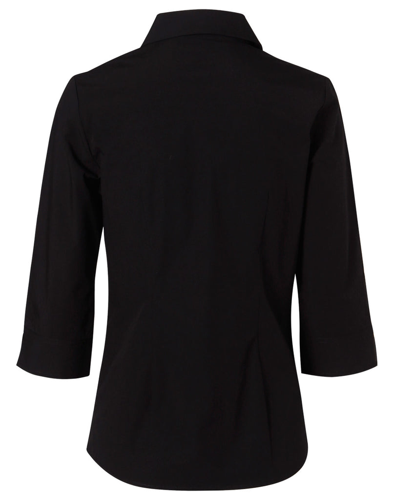 Winning Spirit Women's Cotton/Poly Stretch 3/4 Sleeve Shirt (M8020Q)