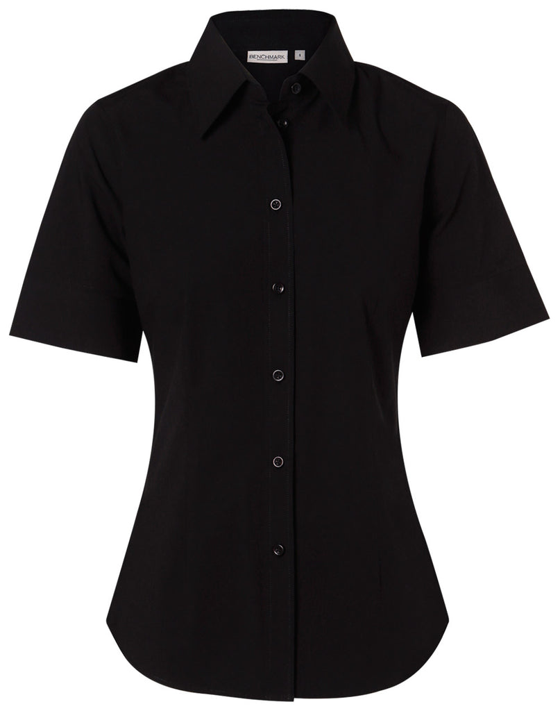 Winning Spirit  Women's Cotton/Poly Stretch Short Sleeve Shirt (M8020S)