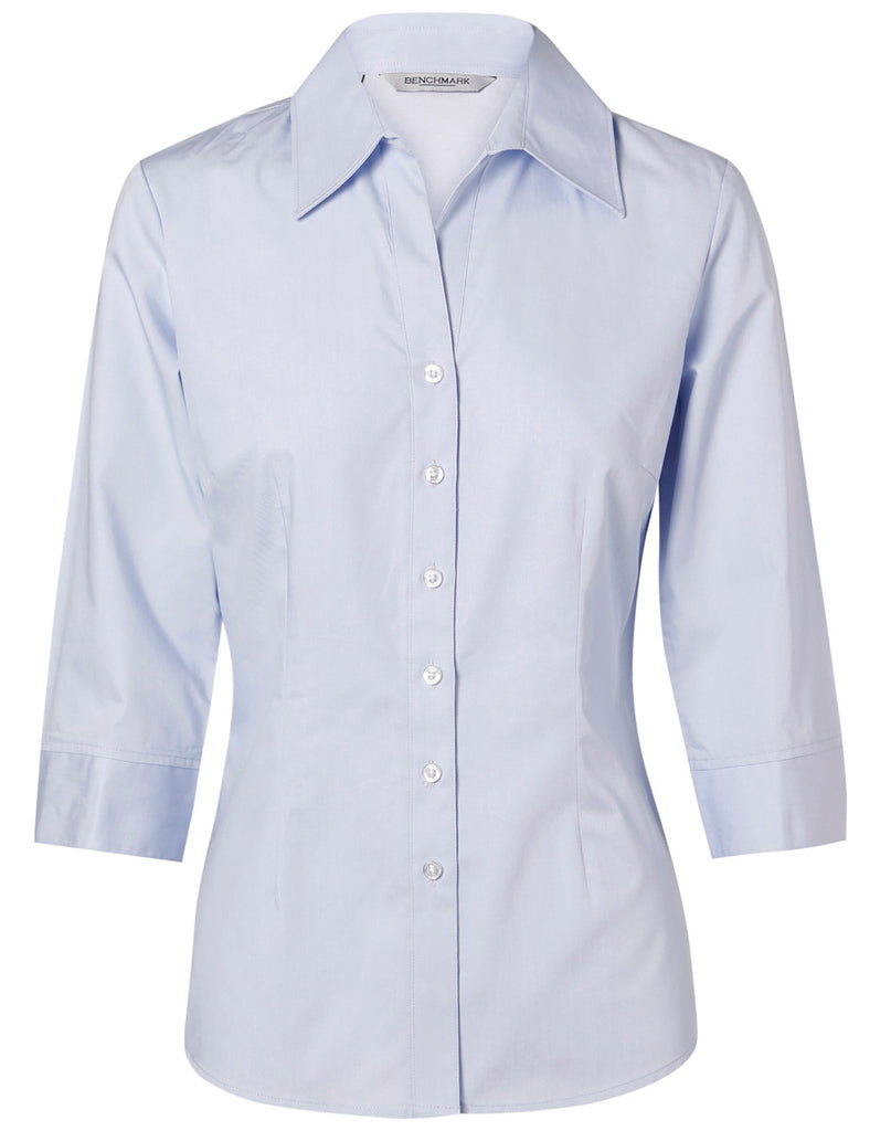 Winning Spirit Women's Fine Twill 3/4 Sleeve Shirt (M8030Q)