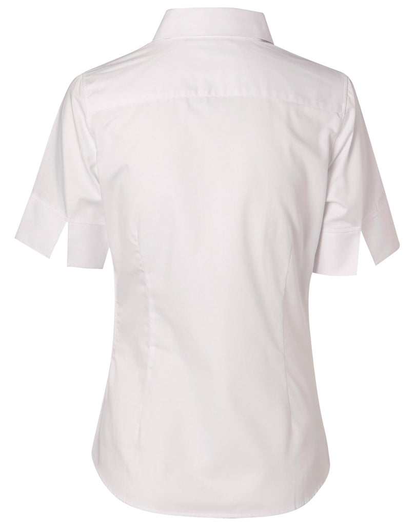 Winning Spirit Women's Fine Twill Short Sleeve Shirt (M8030S)