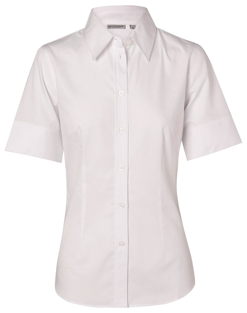Winning Spirit Women's Fine Twill Short Sleeve Shirt (M8030S)
