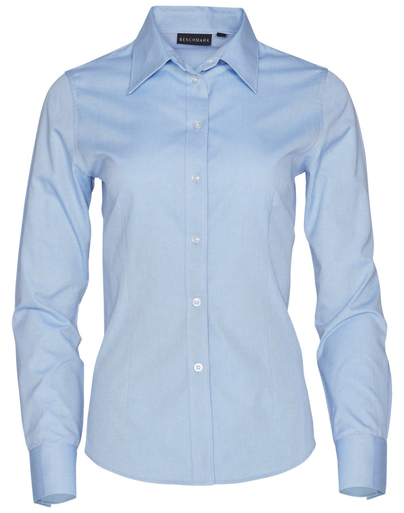 Winning Spirit Women's CVC Oxford Long Sleeve Shirt (M8040L)