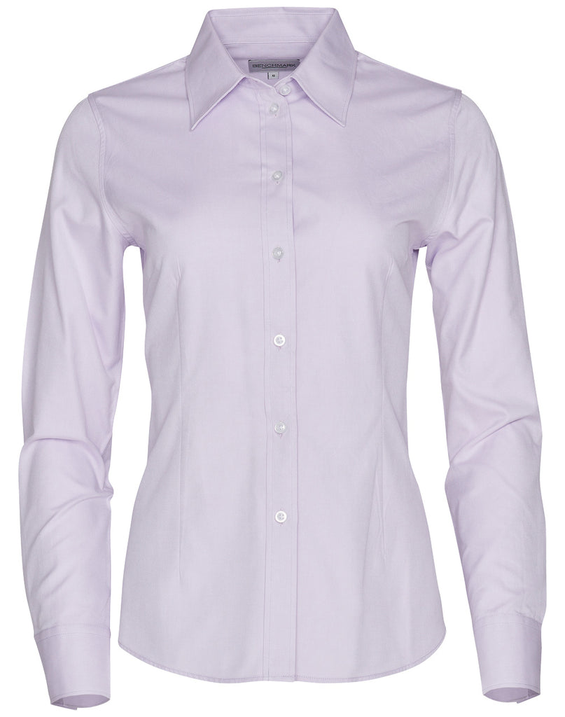 Winning Spirit Women's CVC Oxford Long Sleeve Shirt (M8040L)