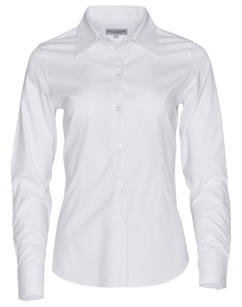 Winning Spirit Women's CVC Oxford Long Sleeve Shirt (M8040L)