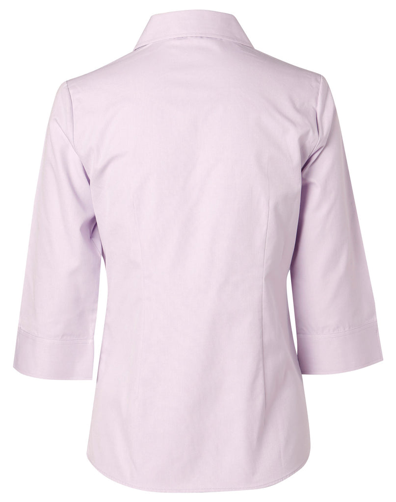 Winning Spirit Women's CVC Oxford 3/4 Sleeve Shirt (M8040Q)